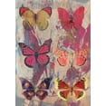 thumbnail image 2 of Waltz, Anne 18x24 White Modern Wood Framed Museum Art Print Titled - Butterflies lila, 2 of 4
