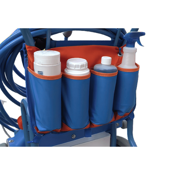 Clear Pool Products Bottle Caddy Riptide Version, Orange and Blue