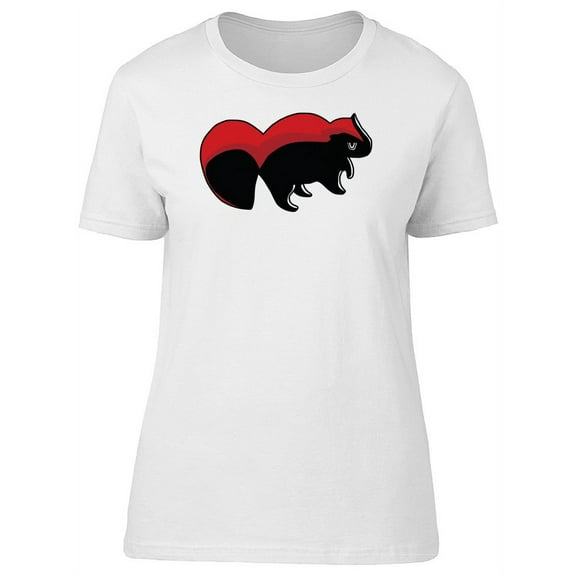 Abstract Black Squirrel Monster Tee Women's -Image by Shutterstock