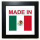 thumbnail image 1 of en méxico, país de amor Mesa de pared con marco cuadrado negro, 1 of 4