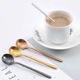 thumbnail image 3 of 8 Pcs Coffee Spoons Teaspoons 5.3-Inch Stainless Steel Espresso Spoons Frosted Handle for Coffee Ice Cream Sugar Dessert Cake Soup, 3 of 7
