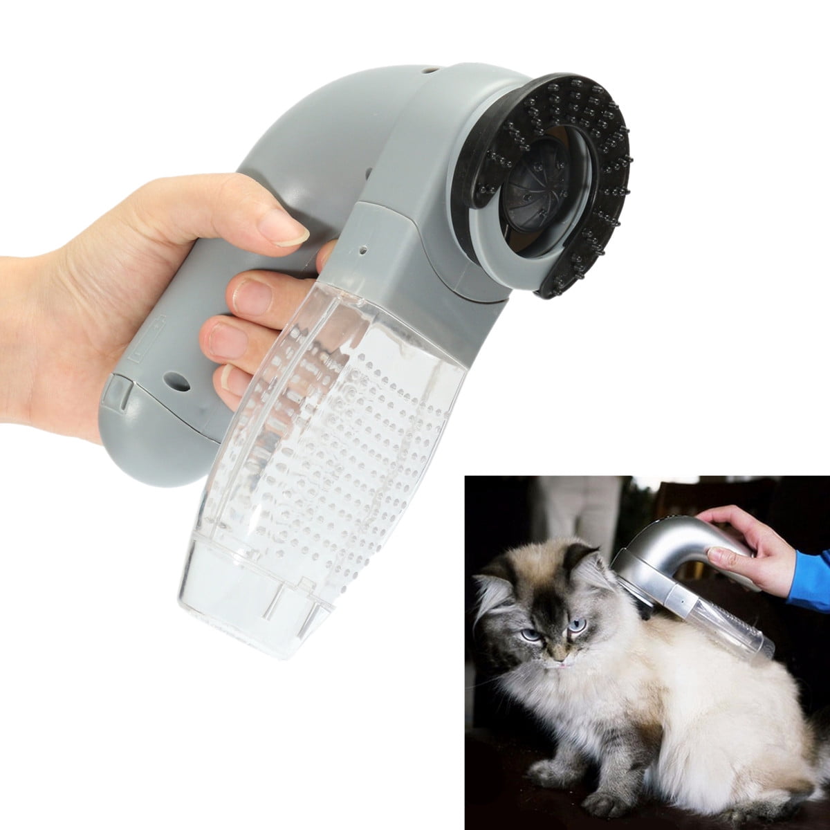 Cat Dog Pet Hair Fur Remover Fur Vacuum Cleaner Quick Growth Pet Shed Grooming Brush Comb Vacuum Cleaner Trimmer Fur Vac Hair Collection 