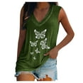 thumbnail image 2 of Aloohaidyvio Black and Friday ,Womens Summer Casual Sleeveless Hot Diamond Special V-neck Comfortable Tank Top, 2 of 6