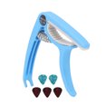 thumbnail image 4 of Guitar Capo Set, Wide Application ABS Portable Quick Release Electric Guitar Capo Clear Tone  For Ukulele For Mandolin Blue, 4 of 8