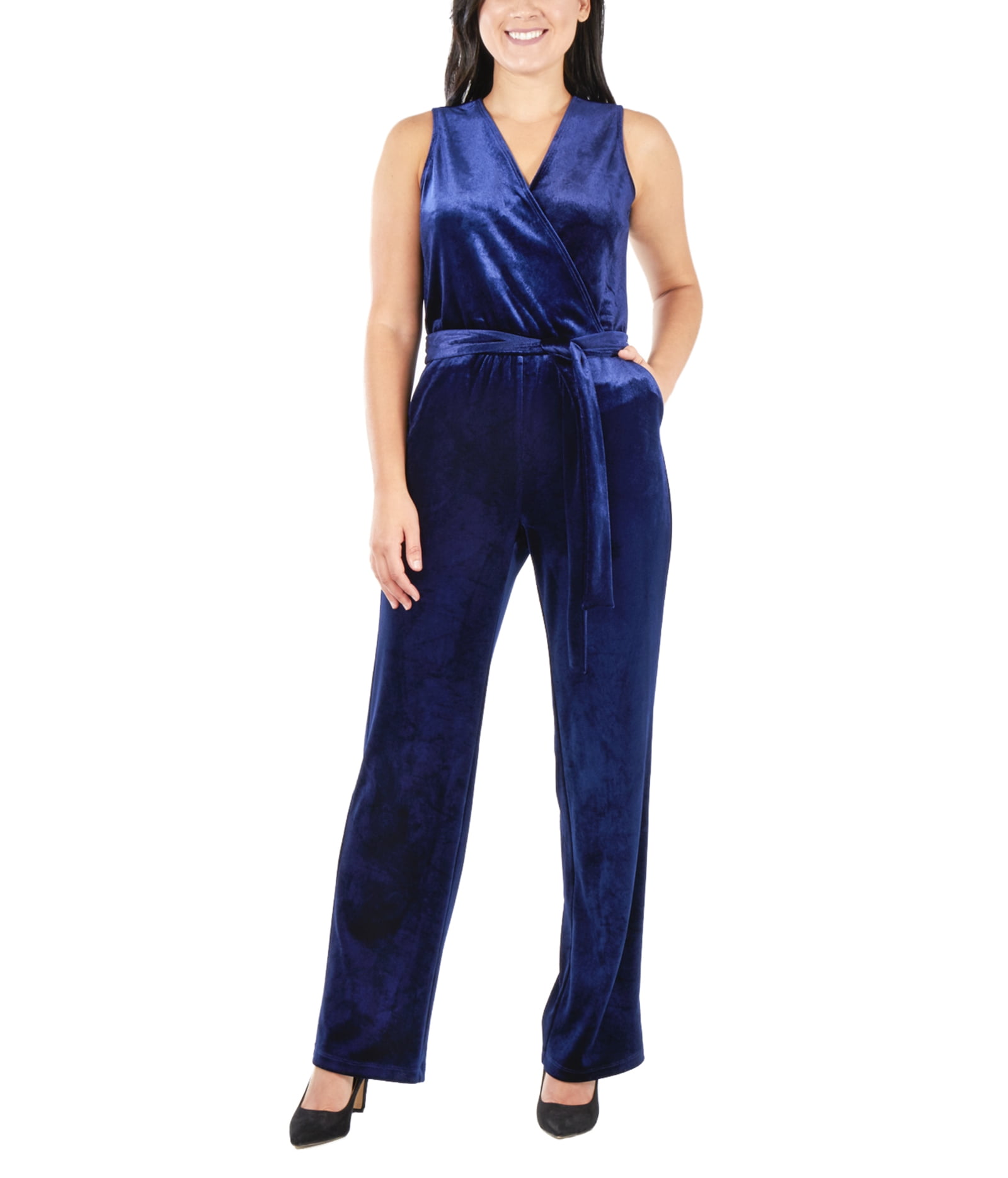 velvet jumpsuit petite