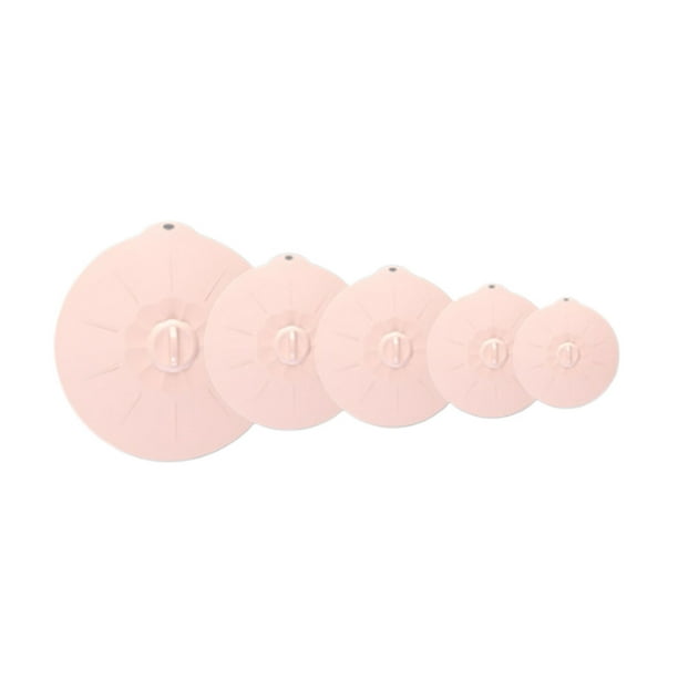 Bearachild Juego de 5 tamaños de tapa para ollas de silicona segura y saludable que evita que los alimentos huelan desordenados. Cocina y Comedor tipo+3 conjunto de cinco piezas