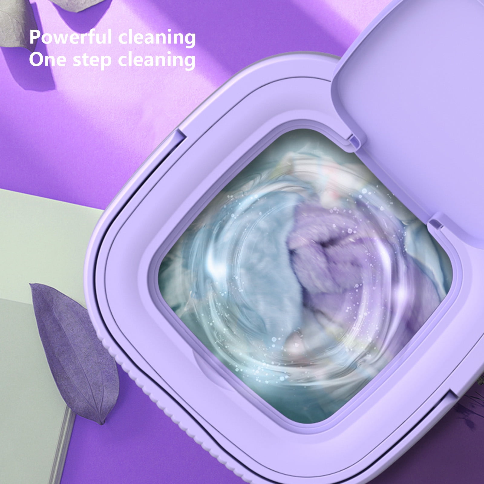 LEFTHIGH Home Portable Washing Machine Foldable Mini Washing Machine, Small Washing Machine for Underwear, Baby Clothes, Suitable for Apartments, Dormitories, Camping, Travel Birthday Decorations