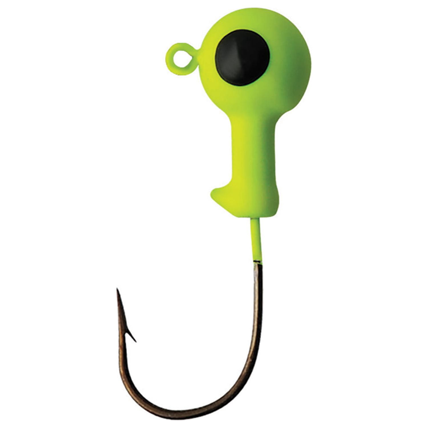 Eagle Claw Tin Ball Head Fishing Jig, Chartreuse, 3/4 oz., 2 Count