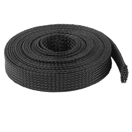 12mm Expandable Braided Sleeving - Purple/Black, 10 Meter Roll
