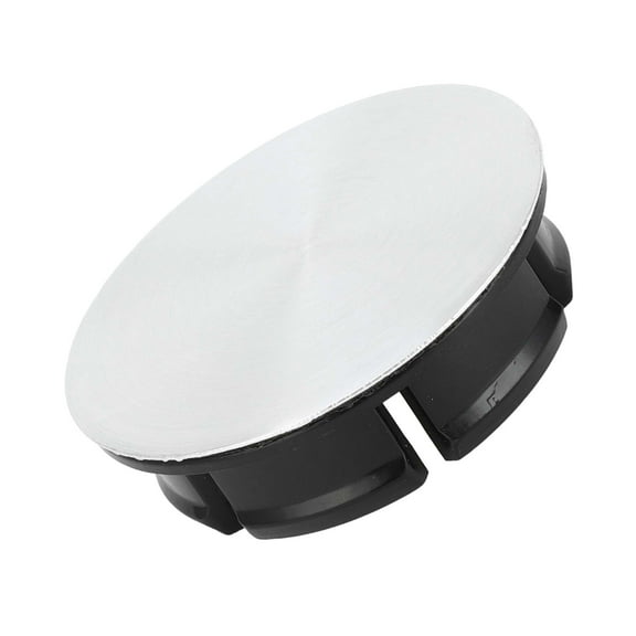 Car Wheel Hub Center Caps 50mm 1.97"OD Universal for Car Durable ABS Plastic Silver Tone Black