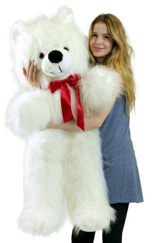 soft white teddy bear