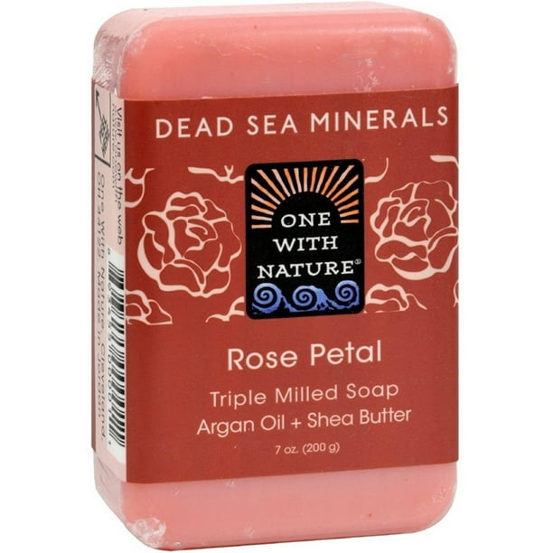 6 Pack One With Nature Soap Bar Rose Petal 7 Oz Walmart Com Walmart Com
