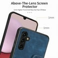 thumbnail image 3 of Nalacover For Samsung A54 5G Case Ring Holder Kickstand with Credit Card Holder, Back Flip Premium Leather Magnetic Clasp Removable Wirst Hand Strap Cover for Samsung Galaxy A54 5G, Blue, 3 of 15