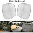 thumbnail image 6 of ABPETE 2 Pack Replacement Stainless Steel Splatter Shield for Ninja Foodi AG300,AG301C Air Fryer Replacement Part, 6 of 7