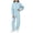 Blue, variant on Stamzod Kids Clothes Girls Fall Winter Outfits 2 Piece Sweet Bow Long Sleeve Crewneck Sweatshirt and Sweatpants Casual Girls' Clothing Sets Gray Q 13-14Years