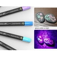 thumbnail image 2 of Tooli-Art Neon Fluorescent Acrylic Paint Pens Marker for Rocks, Glass, Mugs, and Most Surfaces with 0.7mm Extra Fine and 3.0mm Medium Tip Marker Set of 24, 2 of 7
