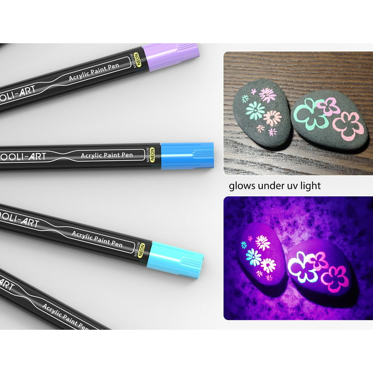 Buy Wholesale China Oem Colors Liquid Fluorescent/neon/glow In The Dark  Paint Marker Pen For Rock Painting Set, Water-based Acrylic Paint & Water  Based Medium Tip Neon Fluorescent Acrylic at USD 0.28