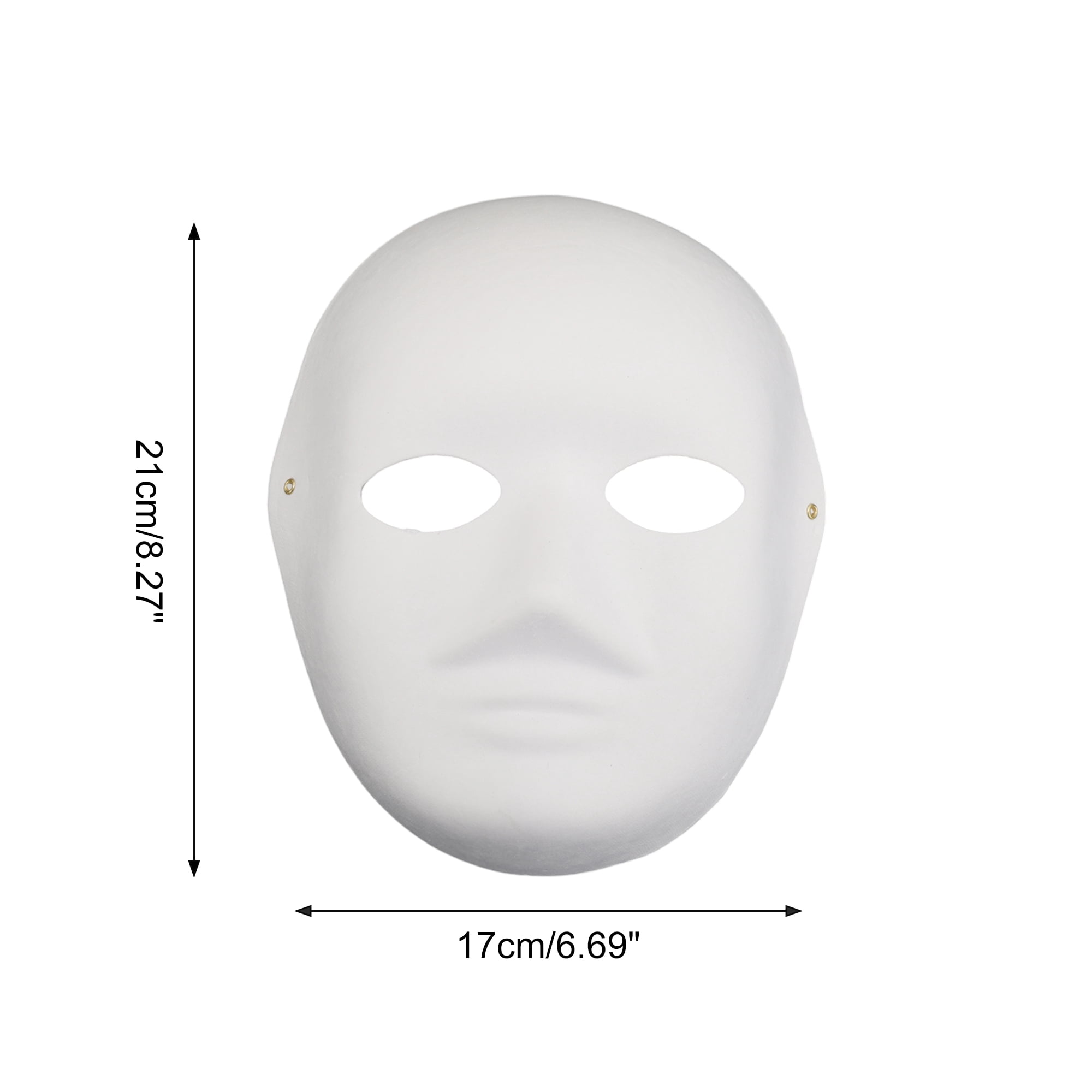 Unique Bargains 1 Pack Elegant Hand-Painted Party Mask White Pattern 2