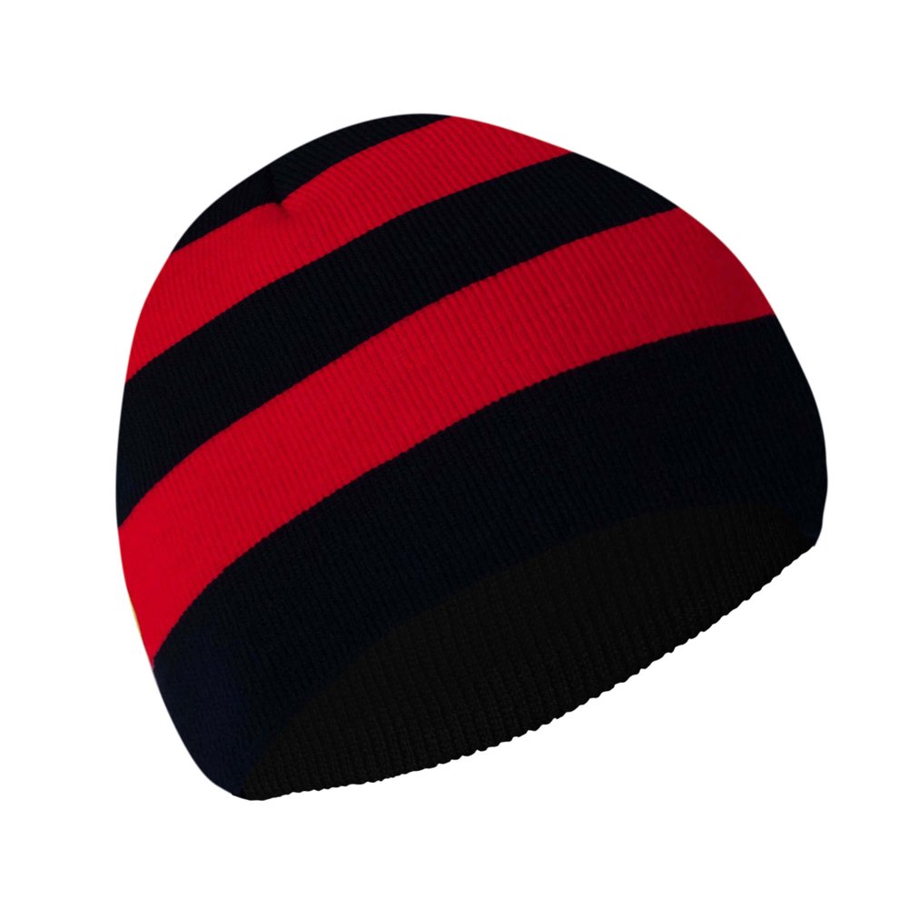 Knit Winter Rugby Striped Beanie Hats for Men & Women Stay Warm