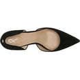 thumbnail image 5 of Sam Edelman Viv Black Suede Slip On Stiletto Heel Pointed Toe Fashion Pumps (Black Suede, 13), 5 of 6
