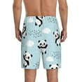 thumbnail image 3 of Daiia Cute Panda Bear Mens Woven Stretch Pajama Short,Short Pajama Pants-4X-Large, 3 of 9