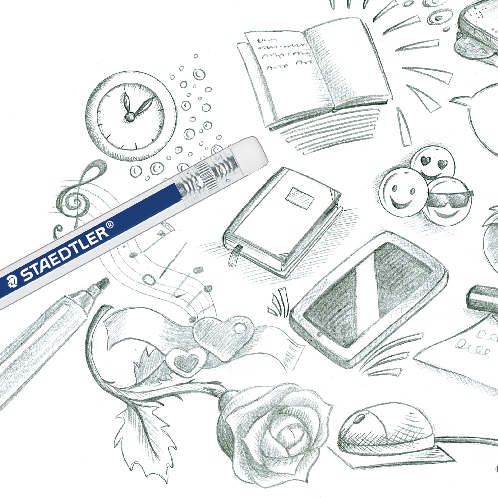 Staedtler Norica + 3 Bonus Rally Graphite Pencils