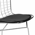 thumbnail image 2 of Take Me Home Metallic Woven Dining Chair – Set of 4 with Black Pad and Chrome Frame, Stylish Woven Design for Modern Dining Rooms and Contemporary Spaces,durable, 2 of 5