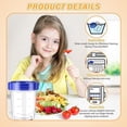 thumbnail image 4 of 10 Pcs Salad Dressing Containers with Lids,120ml (4oz) Leakproof Storage Containers for Snack, Sauce, Food, Fruits and Yogurt Storage, 4 of 6