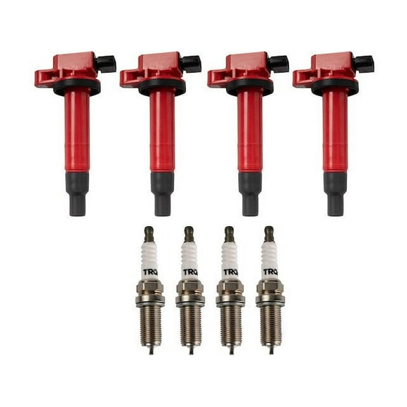 Ignition Coil and Spark Plug Kit 8 Piece - Compatible with 2004 - 2006 Scion xA 2005
