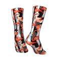 thumbnail image 3 of Goofa Cool Flamingo Printed Men's Crew Socks, Soft Durable Breathable Moisture-Wicking with Odor Control Cotton socks, 3 of 9