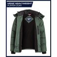 thumbnail image 3 of Chaqueta de invierno Reebok para hombre, acolchada, aislante, con capucha, talla mediana, 3 of 7