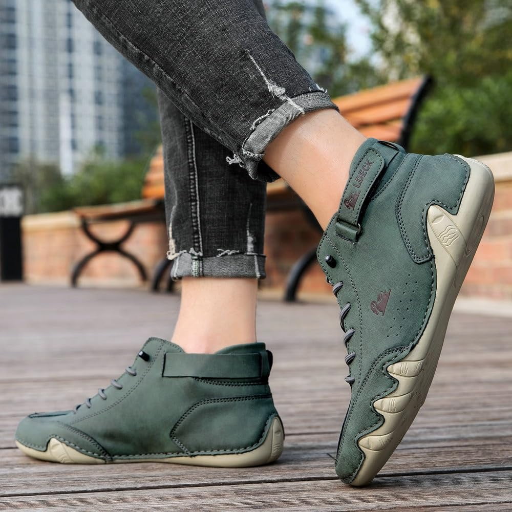 Vogany Shoes Women, Vogldeck - Waterproof and Breathable Orthopedic Shoes, Outdoor Beck Shoes Comfy Lightweight Non-Slip Orthopedic Sneakers Walking Hiking Ankle Boots(Khaki,US 6.5)