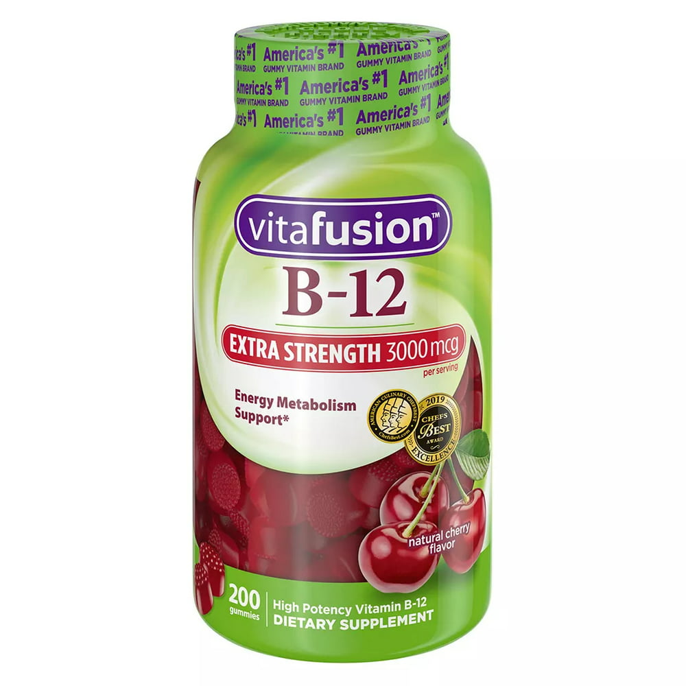 Vitafusion Extra Strength B12 Gummies 200 Ct