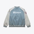 thumbnail image 2 of Men's Mitchell & Ness  Blue/Silver Golden State Warriors Thunderstorm Lightweight Satin Full-Snap Jacket, 2 of 7