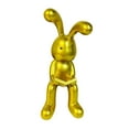 thumbnail image 3 of GUOOL Modern Rabbit Statue Bunny Figurine Sculpture Resin Craft Sitting Posture Figure Reading, 3 of 9