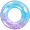 thumbnail image 1 of Starry Sky Flashing Swim Ring Summer Pool Inflatable Swimming Tube with Waterpro, 1 of 5