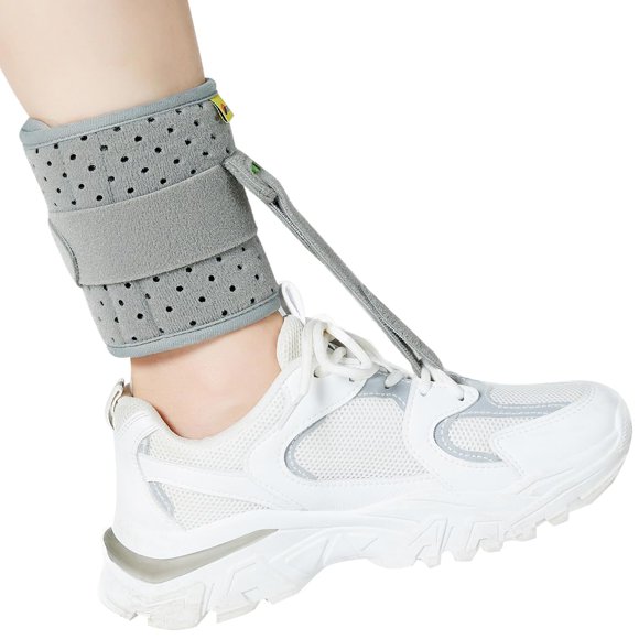 Tenbon Orthèse pour Pied Tombant, Compression Enveloppante Ajustable, Prévient les Crampes et les Entorses de la Cheville
