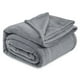 thumbnail image 1 of Manta de cama, forro polar, tamaño king, gris, 274 x 229 cm, suave felpa, 1 of 7