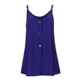 thumbnail image 4 of Hfolob Camisole Tops for Women Button Down V Neck Strappy Loose Solid Color Sleeveless Blouses Cami Shirts, 4 of 8