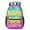 Black, variant on 17 Inch Lightweight Backpack,PVC Waterproof Oxford Fabric, Ergonomically Designed, with Large Capacity, Vibrant Rainbow Print