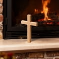 thumbnail image 6 of Easter Scene and Cross Decoration, Wooden Easter Resurrection Scene Cross Set, Jesus Nativity Scene Decor for Religious Home Office Tabletop Christian Gifts, 4.7'', 6 of 6
