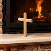 Naittoop Easter Wooden Crosses, Cross Hand Held Prayer Crosses Wooden Home Decor for Easter Weddings Party Meditation Christmas Gift Decoration(No Hole)