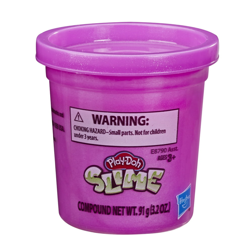 Play-Doh Brand Slime Single 3.2-Ounce Can of Metallic Purple Slime - Walmart.com - Walmart.com