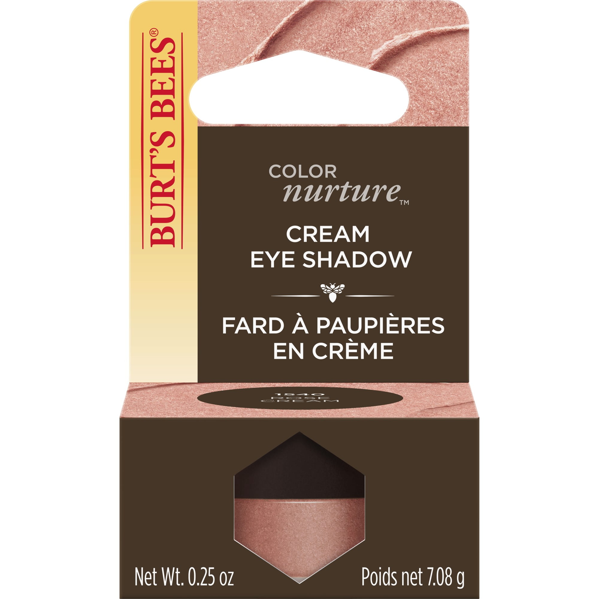 Burt's Bees Color Nurture Cream Eye Shadow, Rose Cream  0.25 Ounce