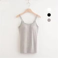 thumbnail image 3 of Camiseta sin mangas holgada con sujetador integrado, camiseta sin mangas para mujer con camisola con sujetador integrado, camiseta sin mangas con tirantes finos, 3 of 7