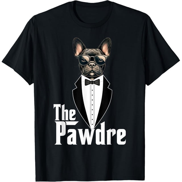 ThePawdre - Camiseta divertida para perro, padre, papá, pata, bulldog francés