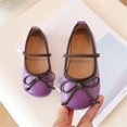 thumbnail image 2 of Otqutp Kids Soft Shoe 3 to 14Years Girls Shoes Children Shoes Non Slip Soft Sole Leather Shoes Bowknot Single Shoes, 2 of 3