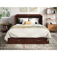 thumbnail image 3 of AFI Aspen Queen Solid Wood Murphy Bed Chest with Mattress in Walnut, 3 of 10