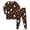 Brown, variant on mgoYE Toddler Halloween Pajamas Girl Pajama Sets Long Sleeve Top with Pants Soft Sleepwear 2 Piece Pjs Set 3-4 Years
