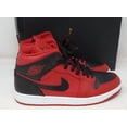 thumbnail image 1 of N I-K-E A i r-Jor-dan 1 Mid Reverse Bred Black Red Shoes 554724-660 Men's 10.5, 1 of 6
